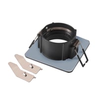 NEW TRIA® 68, plafondinbouwring, L: 8.2 B: 8.2 H: 3.4 cm, IP 65, zwart