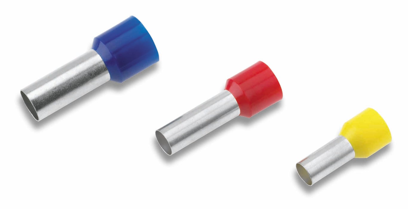 Geïsoleerde Adereindhuls, DIN 46228, 6mm², lengte 12mm, *geel