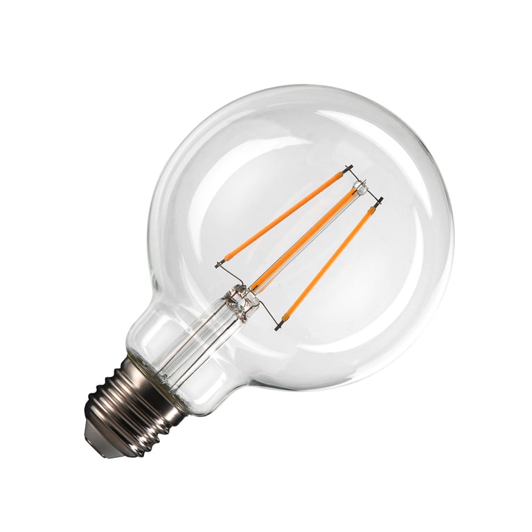 G95 E27 led transparant 7,5W 2700K CRI90 320°
