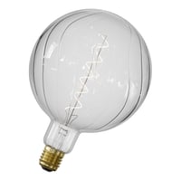 Calex VISBY Led Crystal Range G150 Globe stripe 220-240V 4W 265lm E27, Clear 2700K dimmable, energy label A+