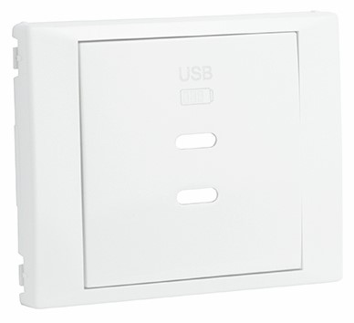 Efapel USB Dubbele Lader Afdekking Type C Vermogenslevering Wit