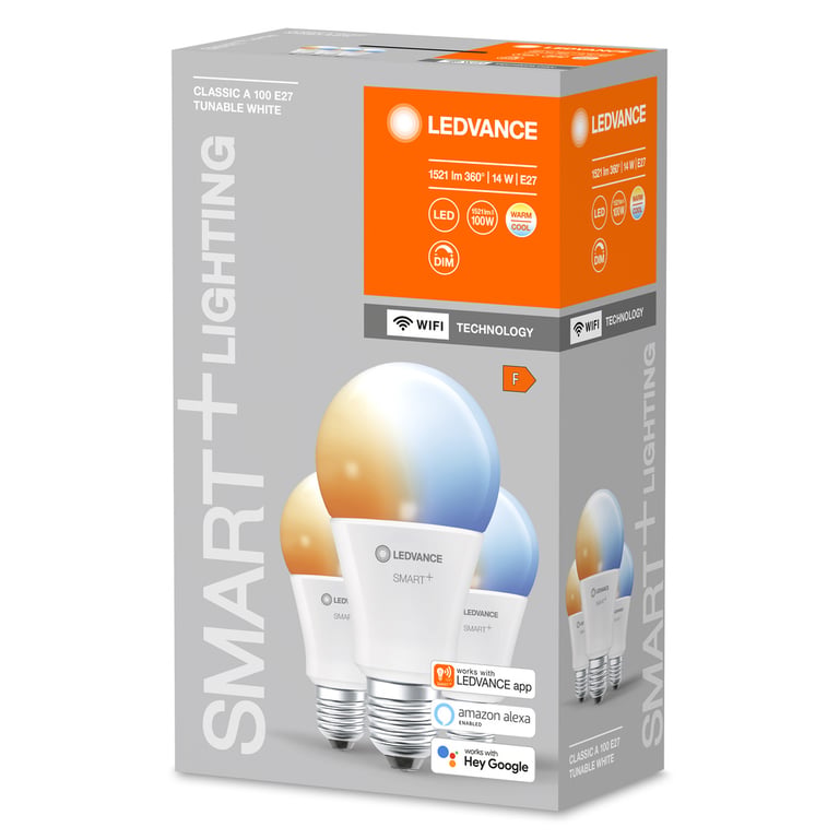 SMART+ WiFi Classic Tunable White 100 14 W/2700…6500K E27 (CS à 3 PCE)