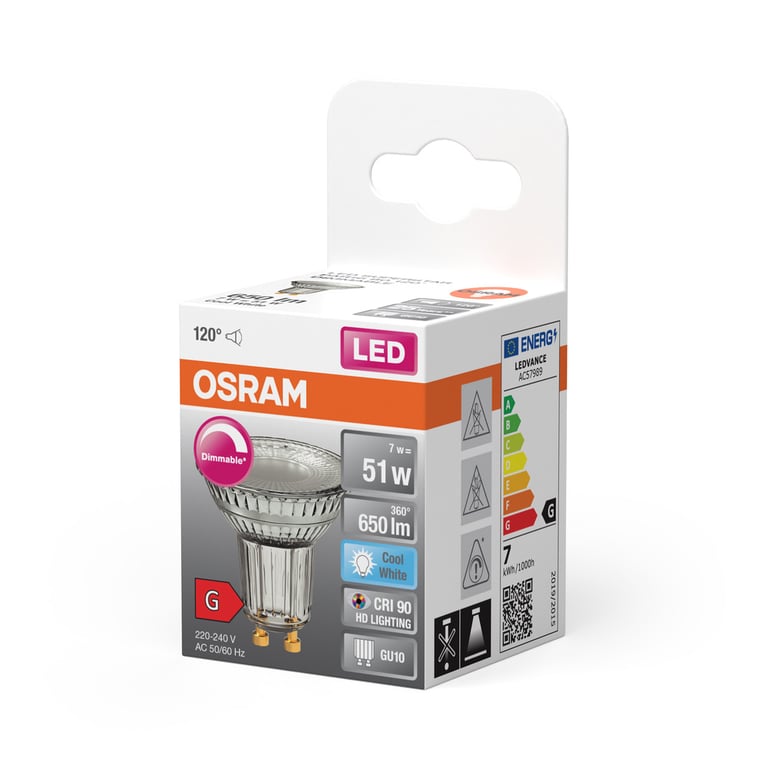 LED SUPERSTAR PAR16 80 120° 8.3 W/4000K GU10 (CS à 1 PCE)