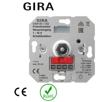 Gira potentiom. stuuring.1-10 V schakelfct Basiselement