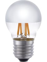 LED E27 Fila Ball Top Mirror G45x75 230V 250Lm 4W 925 AC Sil