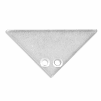 E84 Eindkap Aluminium voor profiel PO5 met schroeven