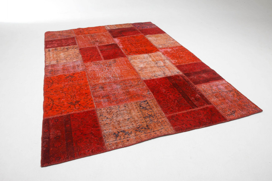 Patchwork kleed Odette Red