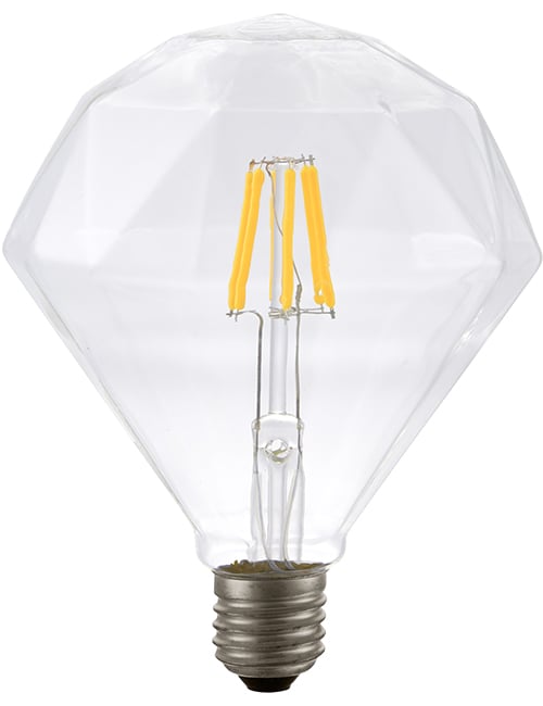 LED E27 Fila Diamond 120x156 230V 400Lm 5.5W 922 AC Clear Di