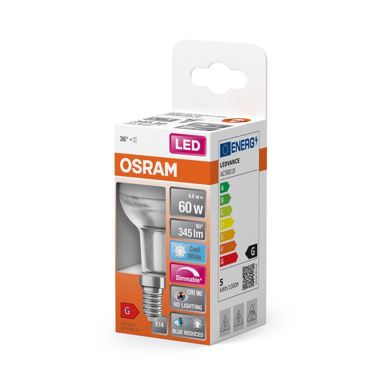 LED SUPERSTAR PLUS R50 60 36 ° 4.8 W/4000 K E14 (CS à 1 PCE)