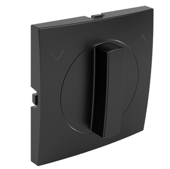 Efapel basis knop jalouzi (ventilator) schakelaar (0+1+2) zwart