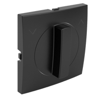 Efapel basis knop jalouzi (ventilator) schakelaar (0+1+2) zwart