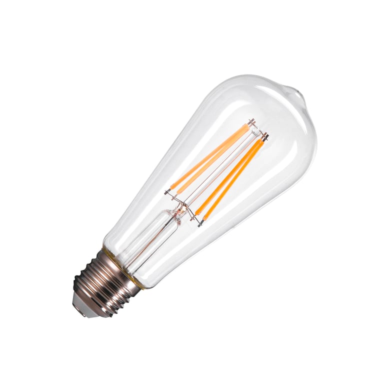 ST64 E27 led transp 7,5W 2700K CRI90 320°