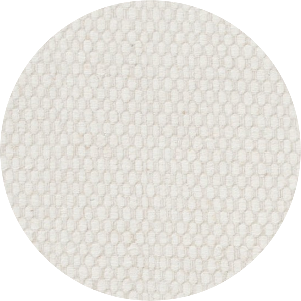 Wollen vloerkleed Anna Rond White