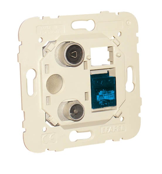 Efapel Wcd R-Tv-Rj45 Cat 6A Utp Multimedia F/Star Connector