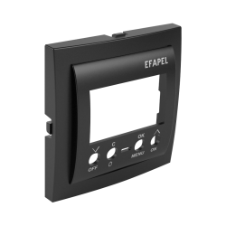 Efapel Cpl Tijdschakelaar Digitaal 6A + 6A 2 Circuits Zwart