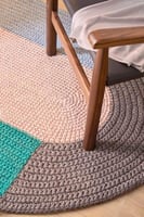 Gan Rugs The Crochet Collection Mono Pink