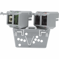 Dataverdeelpunt verdeelpunt voor kabel- en/of draadgoot gerecycled kun