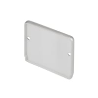 GLENOS eindkappen indus. profiel Flat zilver 2st