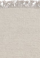 Wollen vloerkleed hip met flosjes Robijn White