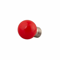 LED P45 | 1 Watt | Rood | Rode PC kap
