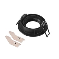 NEW TRIA® 68, plafondinbouwring, D: 8.2 H: 2.6 cm, IP20, zwart