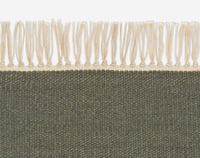 Kvadrat vloerkleed Vintage Plain Donkergroen 0024