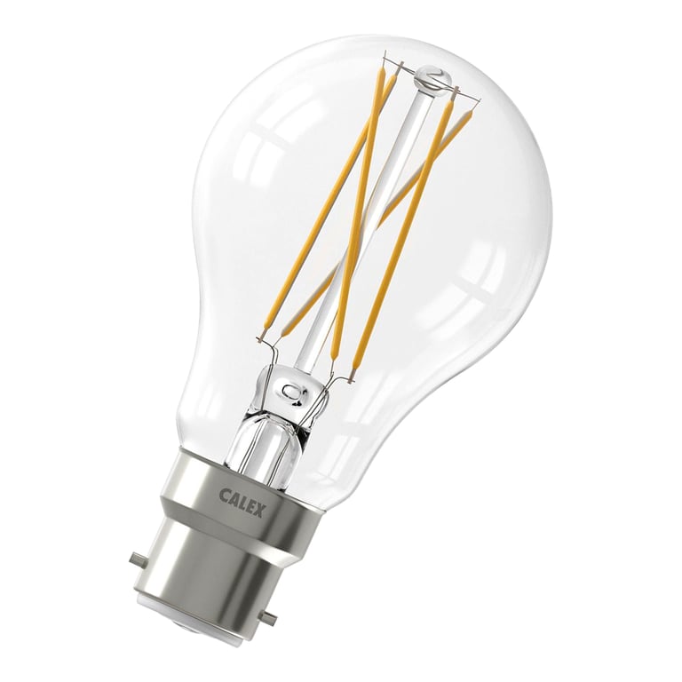 Calex Smart LED Filament Clear GLS-lamp A60 B22 220-240V 7W 806lm 1800-3000K, energy label A++
