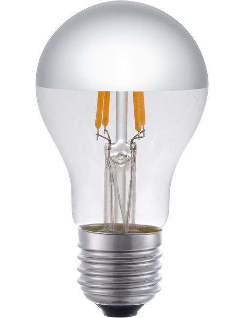 LED E27 Fila GLS Top Mirror A55x100 230V 250Lm 4W 925 AC Sil