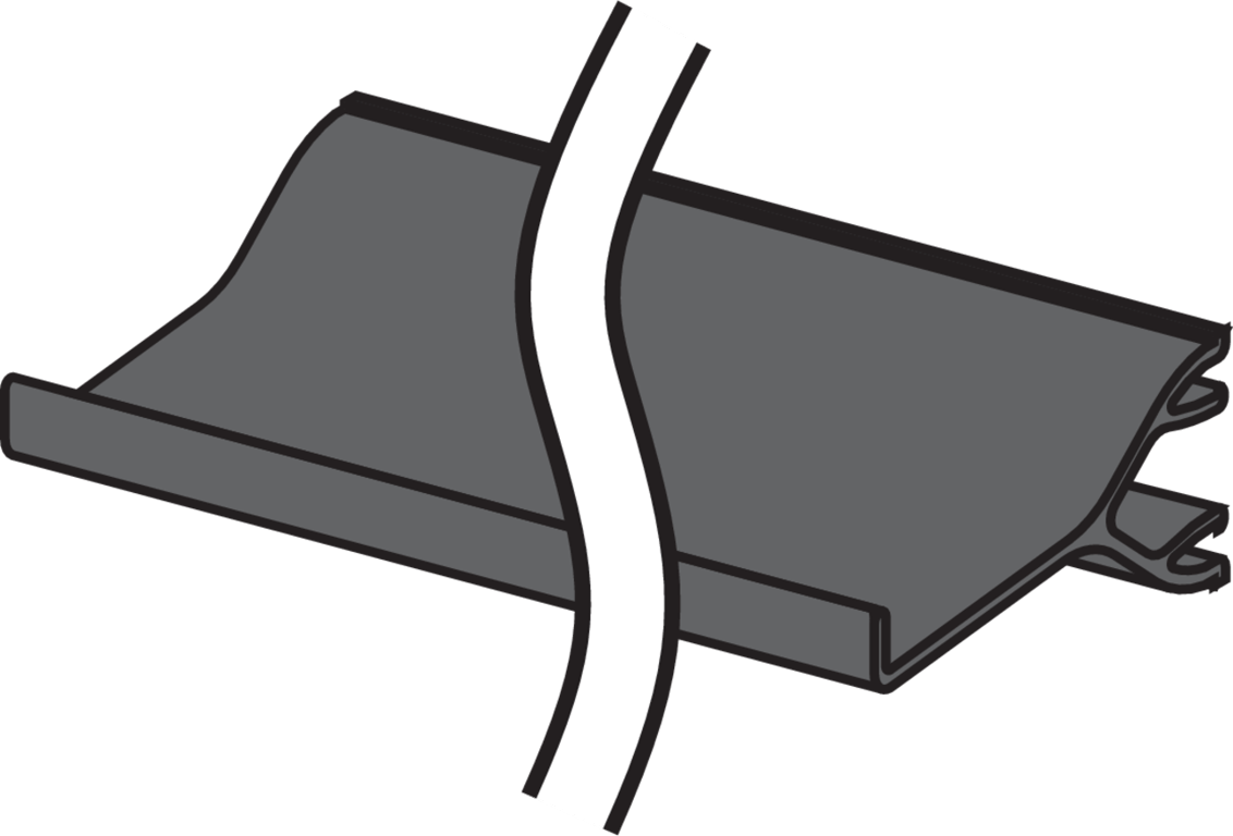 Niko - Scheidingsschot voor installatiekanaal 110x50mm of 160x50mm, lengte 2m