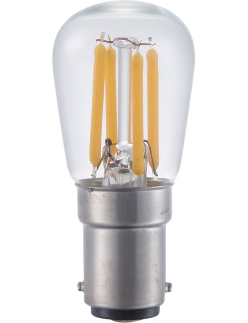 LED Ba15d Fila Pygmy P26x56 230V 210Lm 3W 925 AC Clear Dim