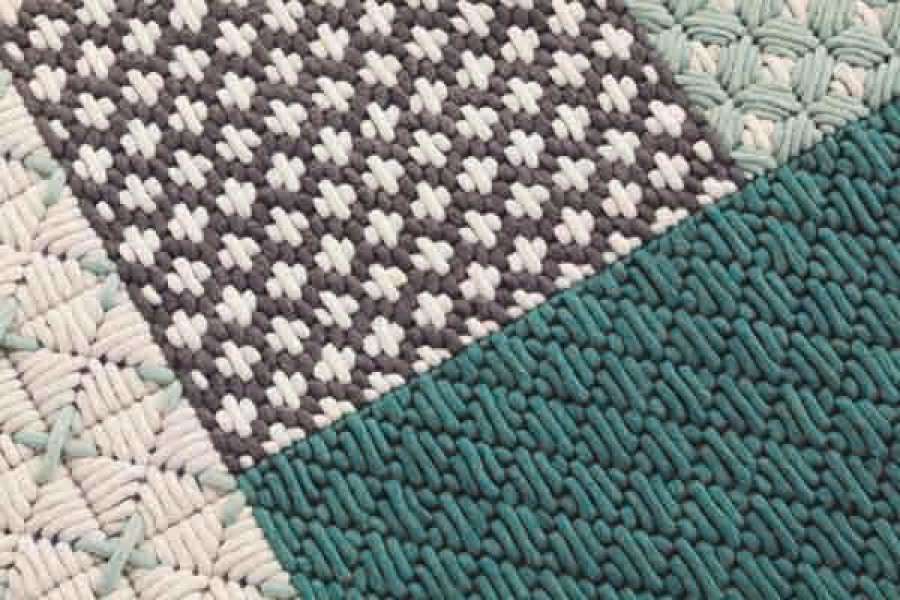 Vloerkleed Gan Rugs Silai Green