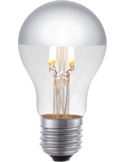 LED E27 Fila GLS Top Mirror A55x100 230V 250Lm 4W 925 AC Sil