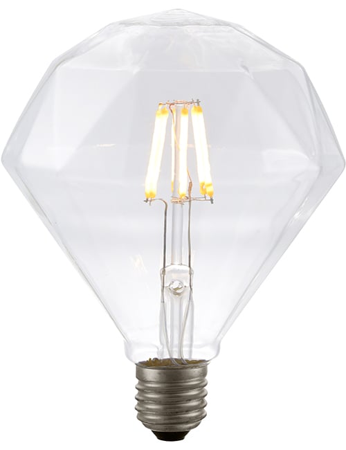 LED E27 Fila Diamond 120x156 230V 400Lm 5.5W 922 AC Clear Di