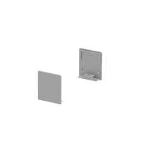 GRAZIA 20 Eindkap GRAZIE plat hoog alu, 2 st