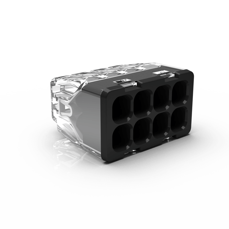 transparante mini S lasklem 8V (massief 0.2-2,5 mm²)