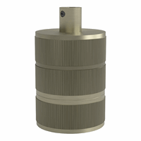 Calex lampholder E27 aluminium 3 rings model matt bronze, cylinder cable clamp,  max.250V-60W