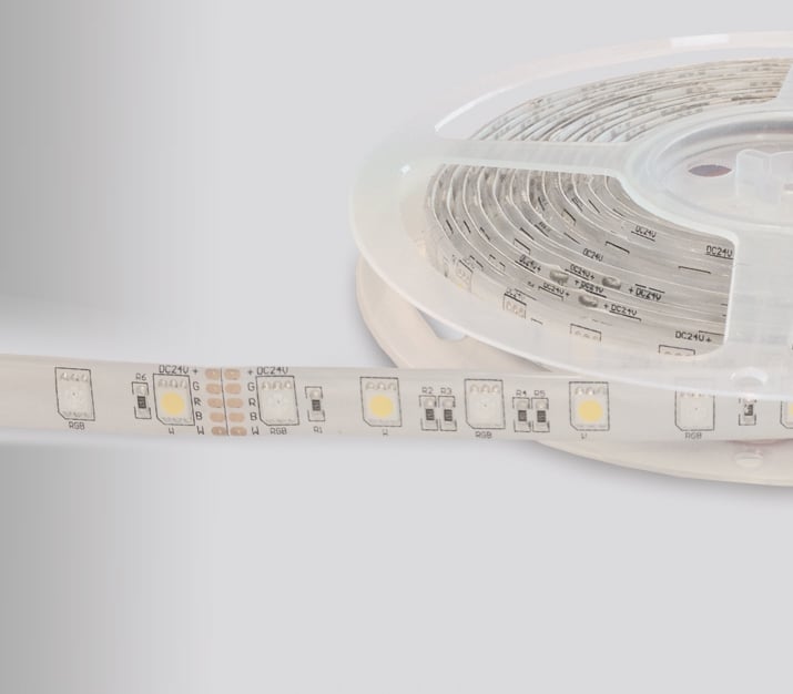 LED strip SILVER IP62, 24Vdc, RGB-XXWW (2400K)