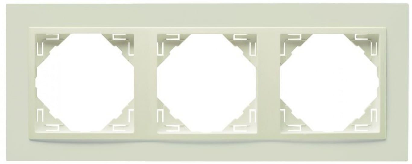 Efapel animato afdekr. 3v creme/creme