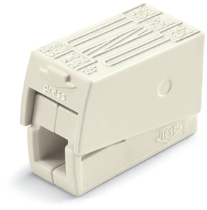 2-DRAADS KROONKLEM 2,5MM² WIT