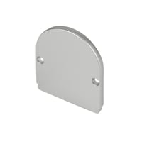GLENOS eindkappen indus. profiel Dome zilver 2st