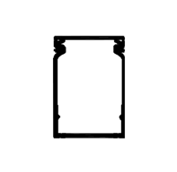 Efapel bedradingskoker grijs b40mm-h60mm-l2