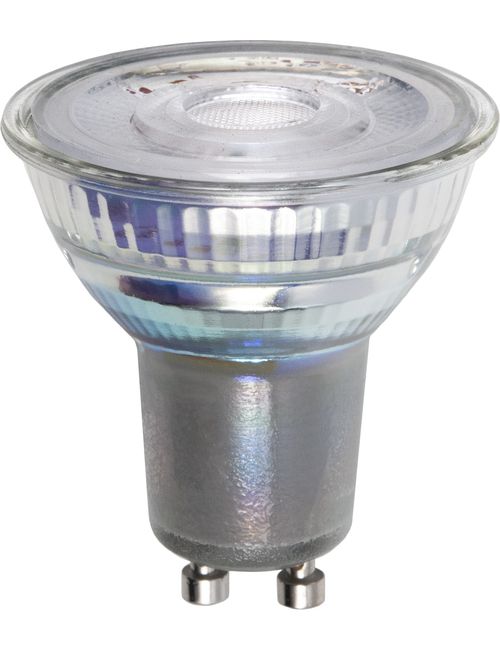 LED GU10 MR16 Glass 50x53 230V 350Lm 5.5W 927 38° AC Dim