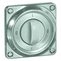 Draaischakelaar met afdekking Alu Guss 16 A, 380 V AC, schakelaar 3+4-