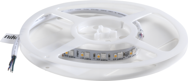 Niko - Ledstrip op rol met 120 RGBW-leds/m (60 RGB-leds + 60 warm witte leds)