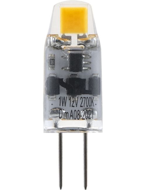 LED G4 COB T10x31 12V 100Lm 1W 827 330° AC/DC Clear Dim
