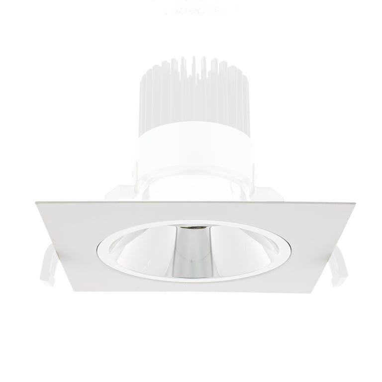 Vierkant pasring 170x170mm voor Juno module, Wit