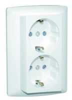 Efapel Wcd 2V Halfopbouw Met Ra Kindvriendelijk In Enkel Inb.Doos Wit