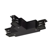 T-verbinder S-TRACK 3F-rail aarde L-versie zwart