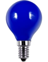 LED E14 Fila Ball G45x75 230V 1W AC Blue Non-Dim
