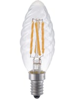 Masterlight - LED E14 Fila Twisted Candle C35x100 230V 250Lm 4W 922 AC Cle SLF023810309